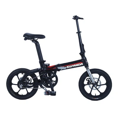 Bicicleta eléctrica plegable con neumáticos gruesos