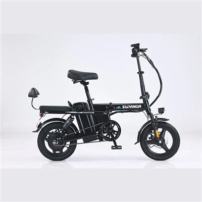 Bicicleta eléctrica plegable con neumáticos anchos